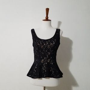Heartsoul Lace Peplum Top